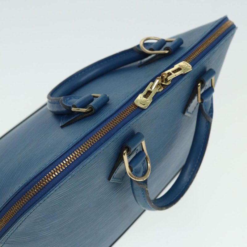 Louis Vuitton Epi Alma Hand Bag Toledo Blue M52145  80287 - Image 6