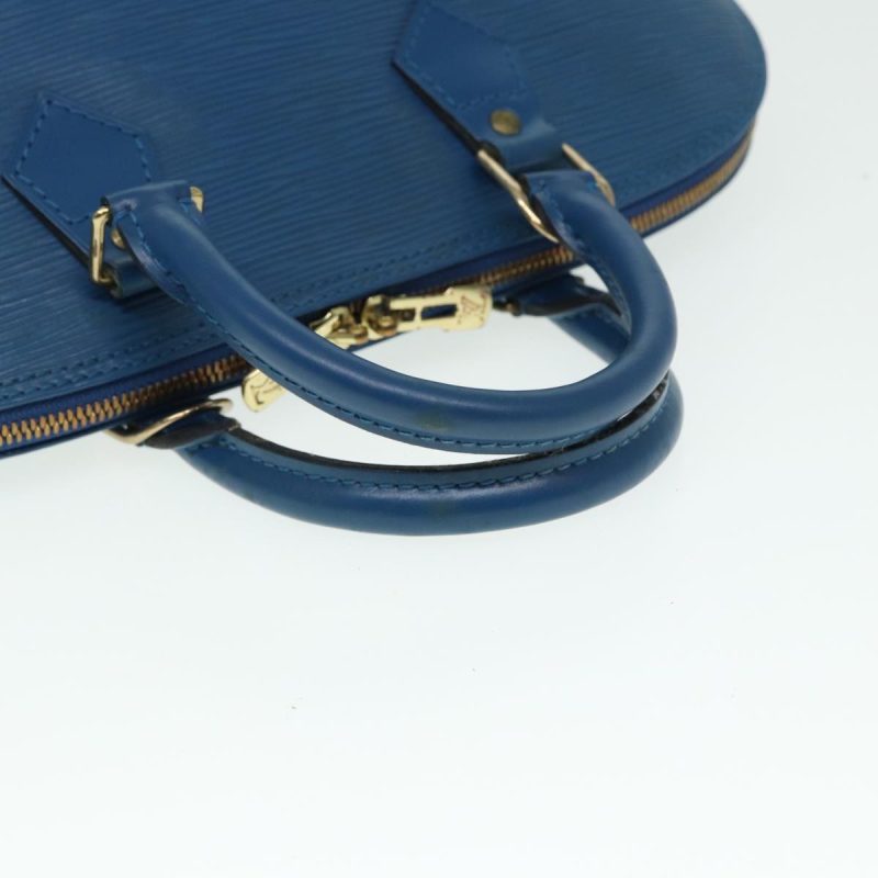 Louis Vuitton Epi Alma Hand Bag Toledo Blue M52145  80287 - Image 7