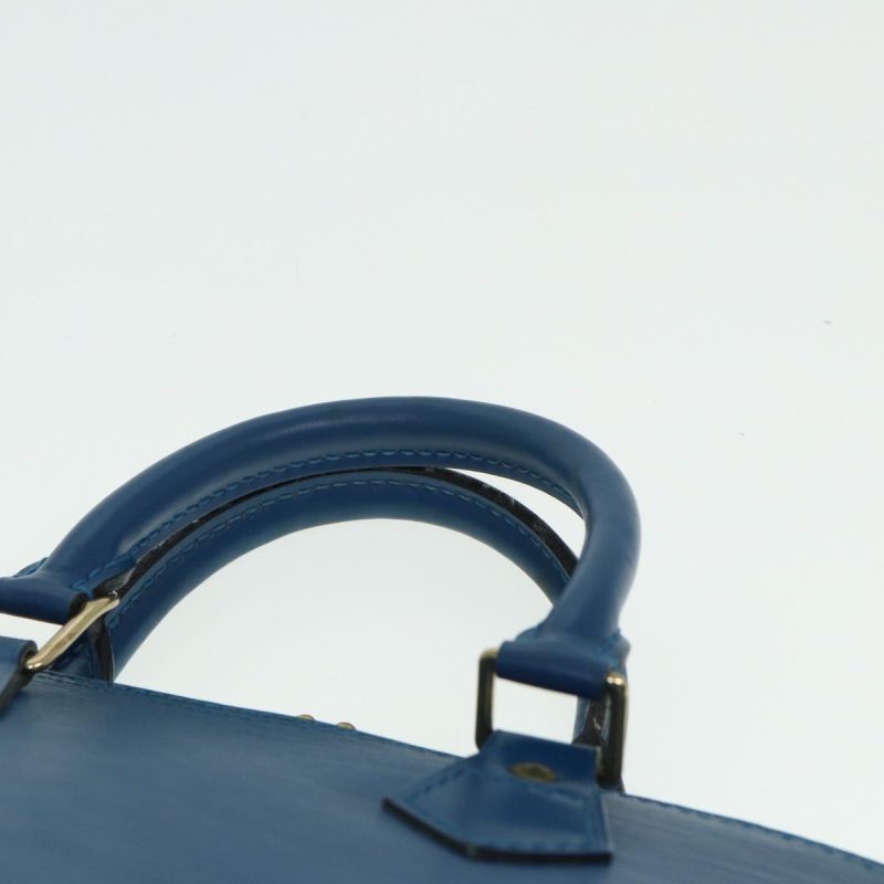 Louis Vuitton Epi Alma Hand Bag Toledo Blue M52145  80287 - Image 8