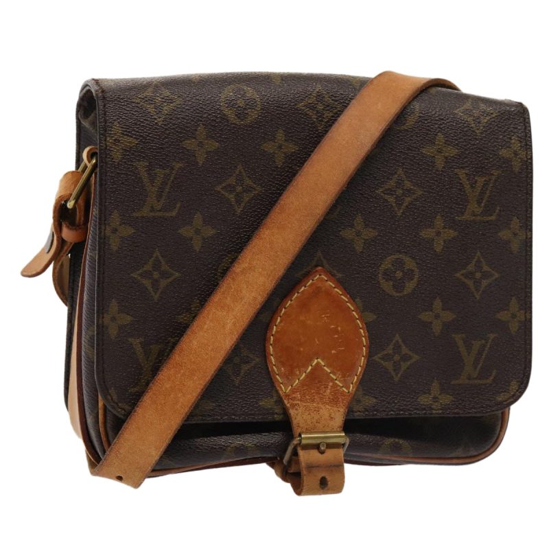 Louis Vuitton Monogram Cartouchiere MM Shoulder Bag M51253  80328