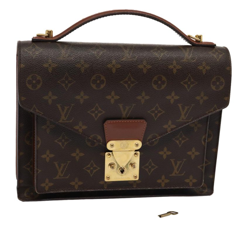 Louis Vuitton Monogram Monceau 28 Hand Bag 2way M51185  80338