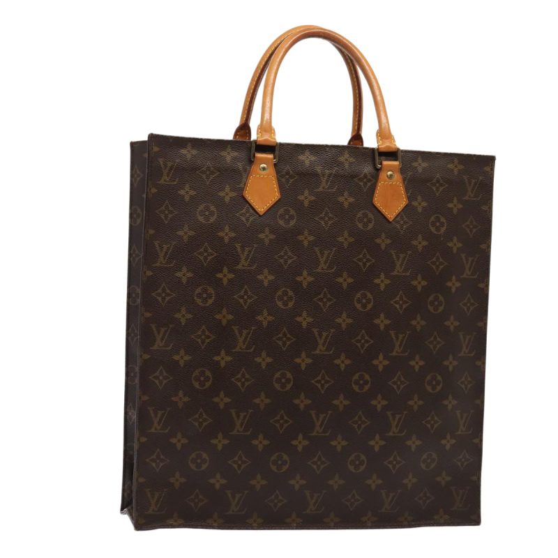Louis Vuitton Monogram Sac Plat Hand Bag M51140  80399