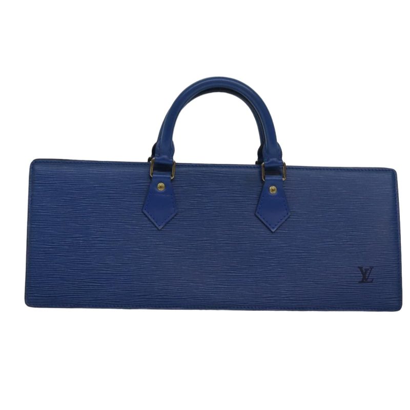 Louis Vuitton Epi Sac Triangle Hand Bag Blue M52095  80414 - Image 2