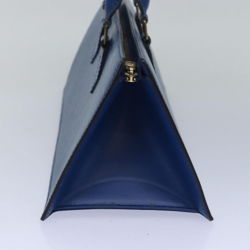 Louis Vuitton Epi Sac Triangle Hand Bag Blue M52095  80414 - Image 4