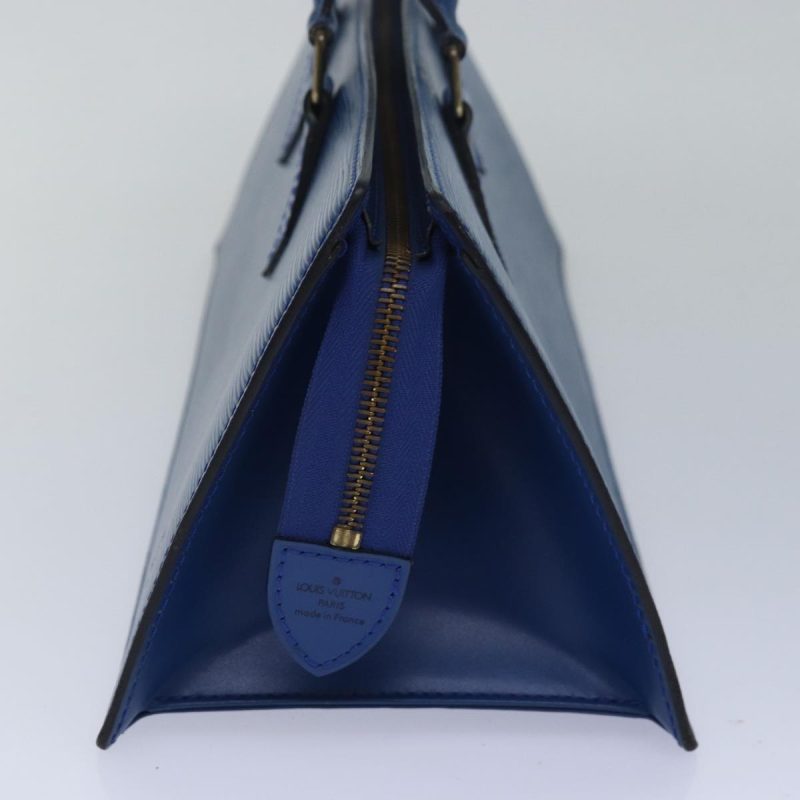 Louis Vuitton Epi Sac Triangle Hand Bag Blue M52095  80414 - Image 5
