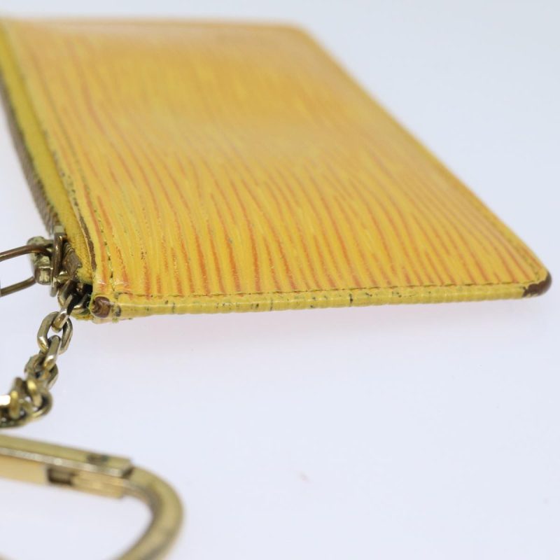 Louis Vuitton Epi Pochette Cles Coin Purse Yellow M63809  80432 - Image 4