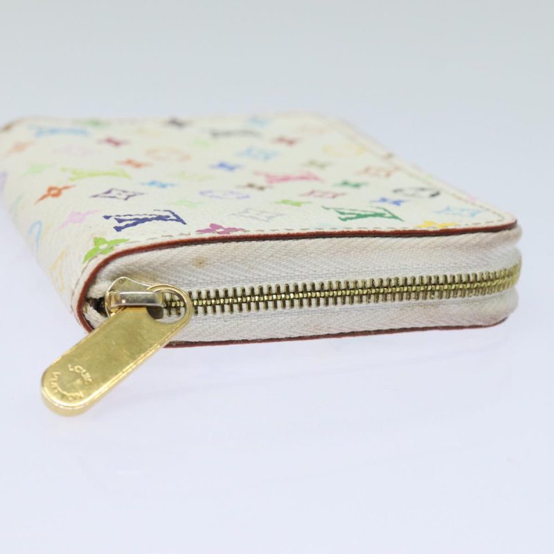 Louis Vuitton Monogram Multicolor Zippy Coin Purse White M93741  80435 - Image 4