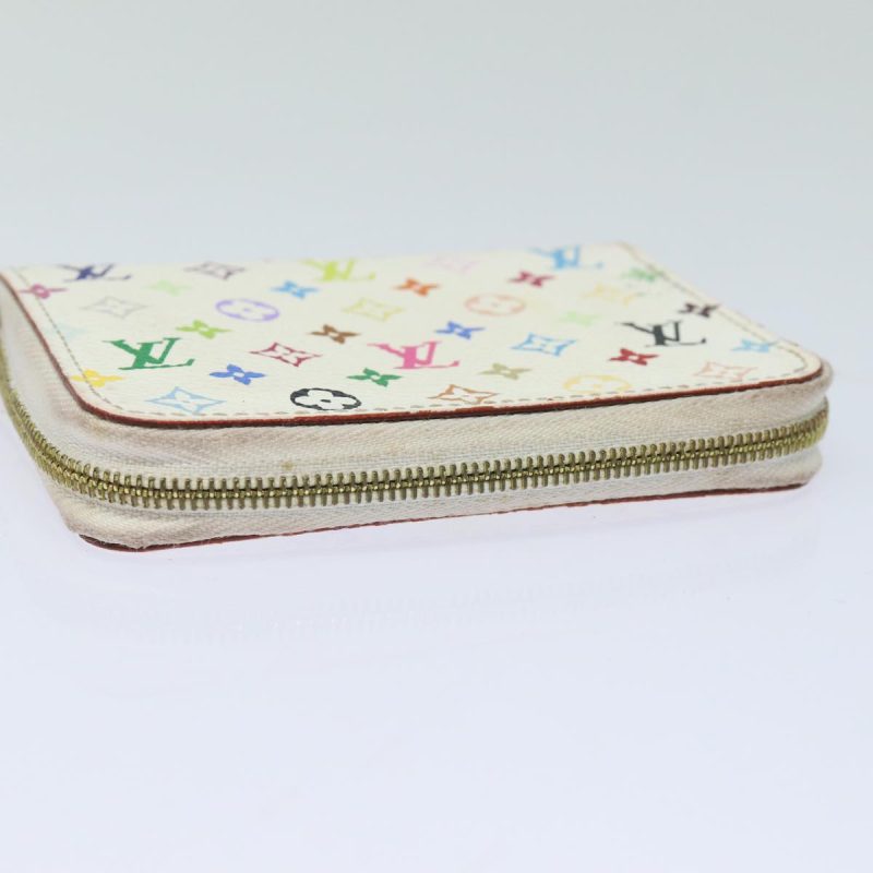 Louis Vuitton Monogram Multicolor Zippy Coin Purse White M93741  80435 - Image 5