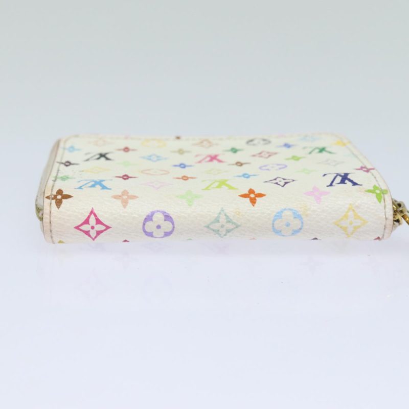 Louis Vuitton Monogram Multicolor Zippy Coin Purse White M93741  80435 - Image 6