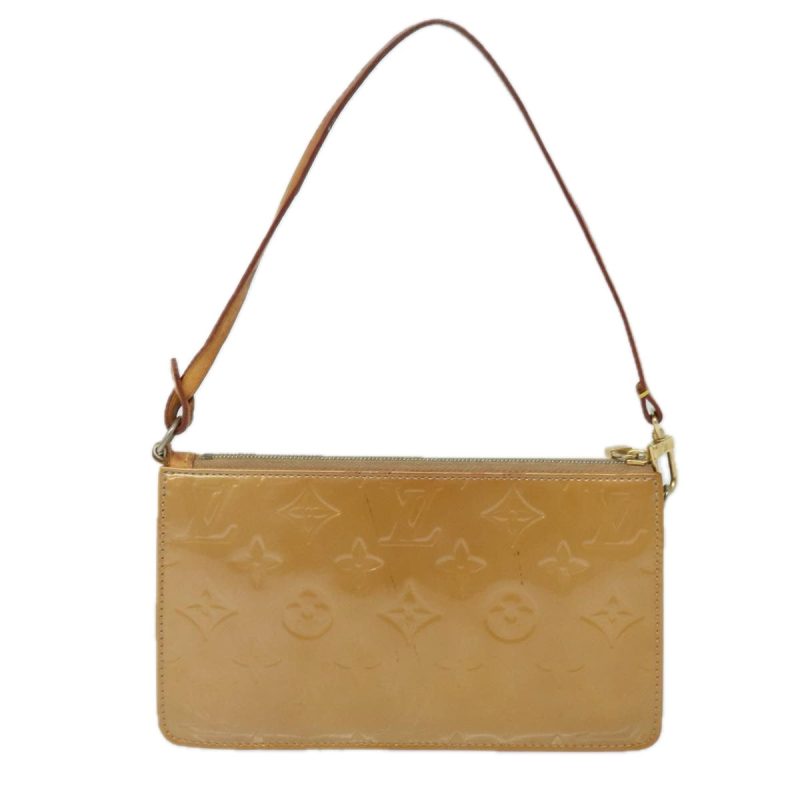 Louis Vuitton Monogram Vernis Lexington Accessory Pouch Beige M91010 Auth 80487 - Image 2