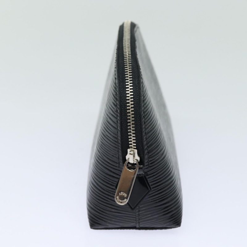 Louis Vuitton Epi Pochette Cosmetic Pouch Noir Electric M4064N  80503 - Image 4