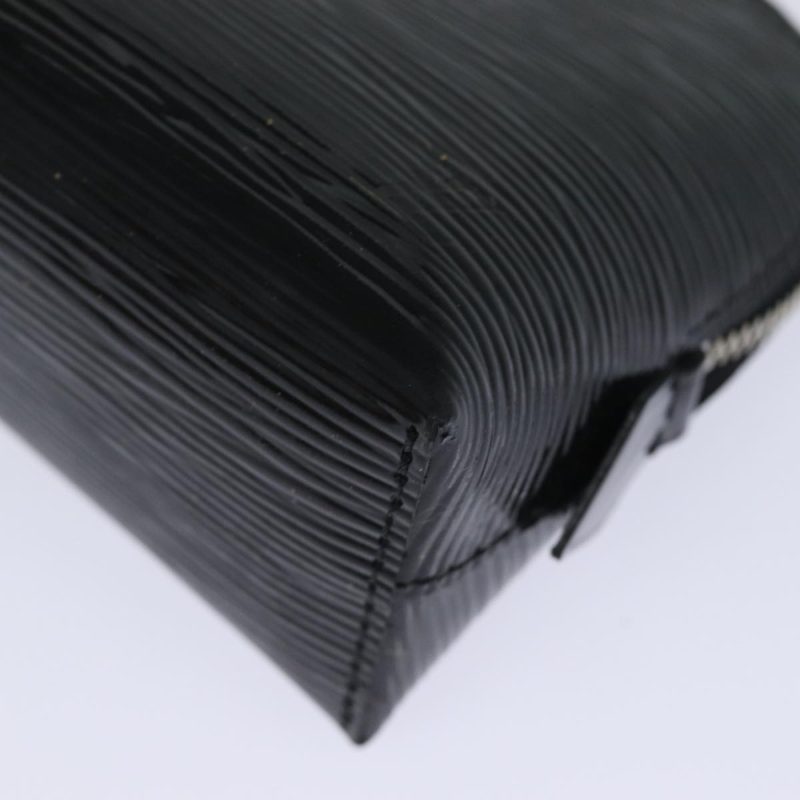 Louis Vuitton Epi Pochette Cosmetic Pouch Noir Electric M4064N  80503 - Image 7