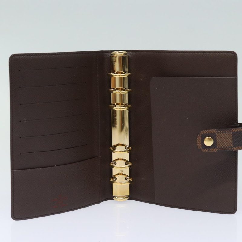 Louis Vuitton Damier Ebene Agenda MM Day Planner Cover R20240  80504 - Image 8