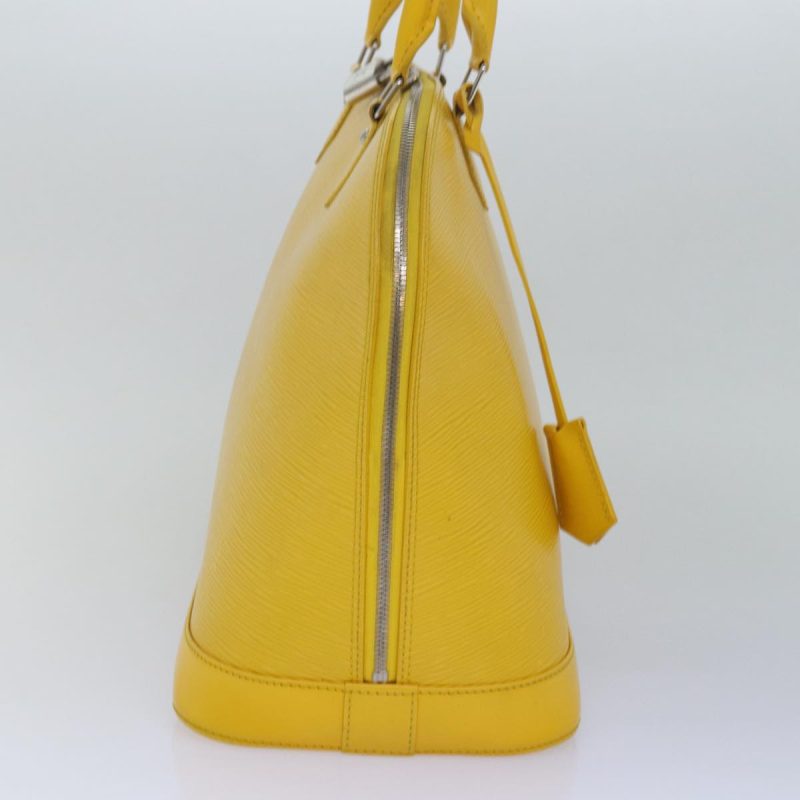 Louis Vuitton Epi Alma GM Hand Bag Yellow Citron M40629  80655 - Image 5
