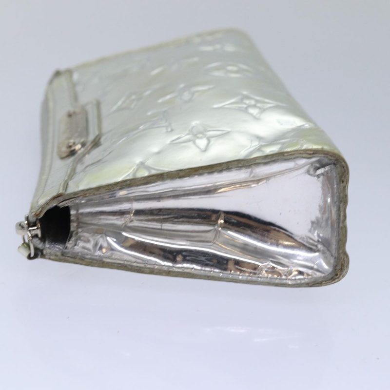 Louis Vuitton Monogram Miroir Trousse Cosmetic Pouch Silver M95603 Auth 80672 - Image 3