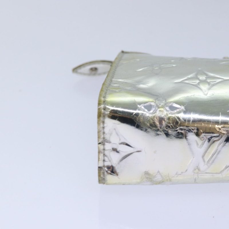 Louis Vuitton Monogram Miroir Trousse Cosmetic Pouch Silver M95603 Auth 80672 - Image 7