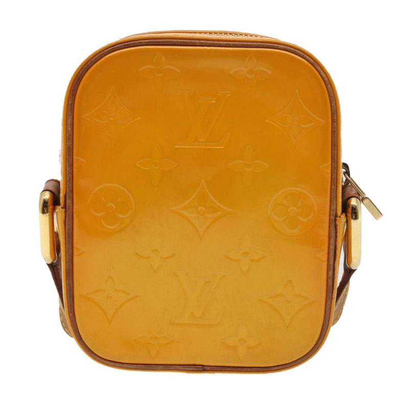 Louis Vuitton Monogram Vernis Christie PM Shoulder Bag Jaune M91110 Auth 80716 - Image 2