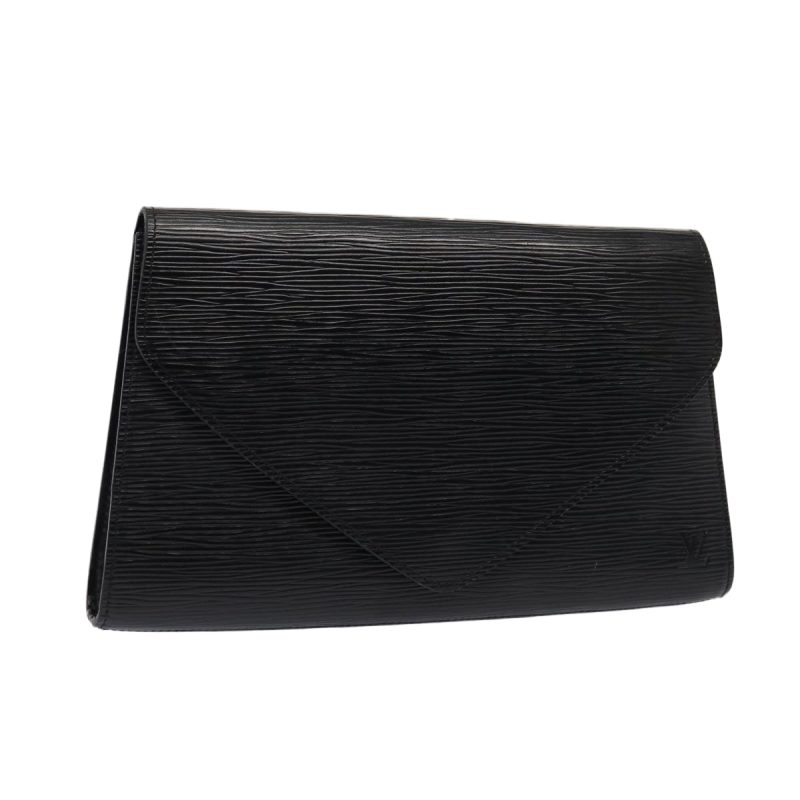 Louis Vuitton Epi Art Deco Clutch Bag Black M52632  80725