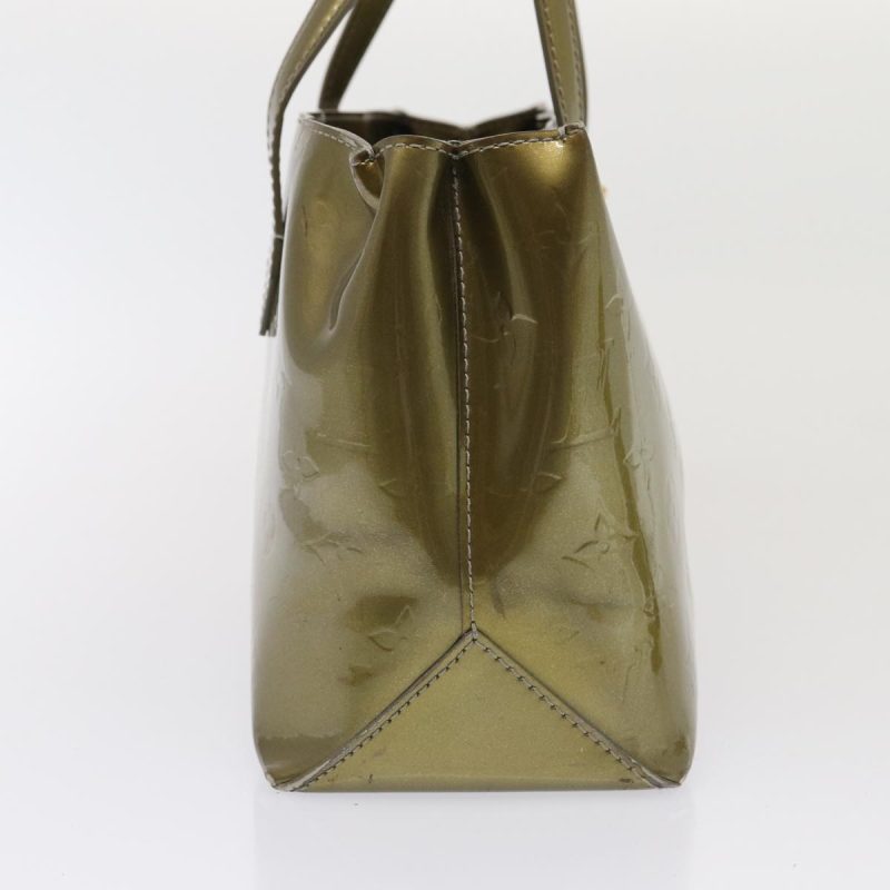 Louis Vuitton Monogram Vernis Wilshire PM Hand Bag Broncorail M91452 Auth 80739 - Image 4