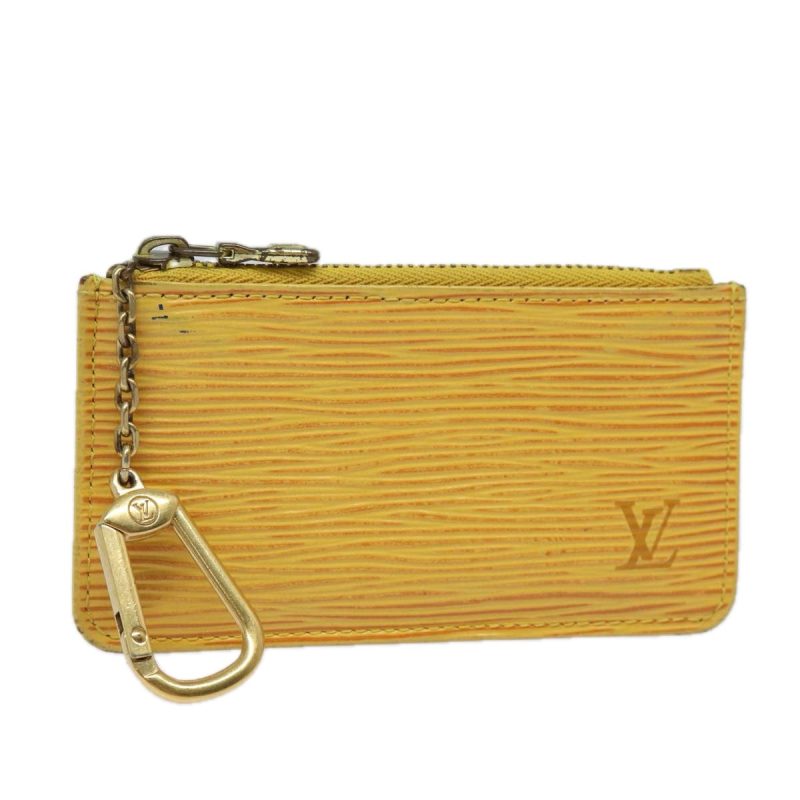 Louis Vuitton Epi Pochette Cles Coin Purse Yellow M63809  81225