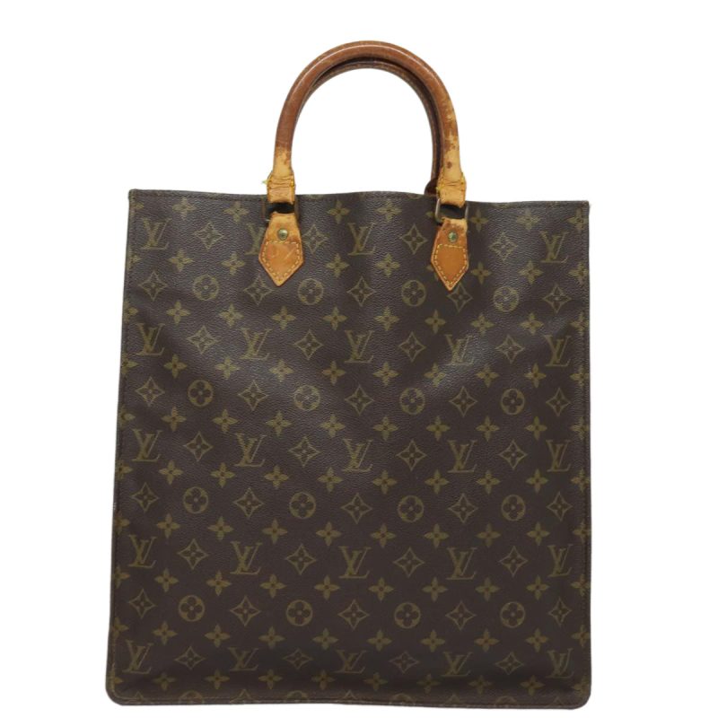 Louis Vuitton Monogram Sac Plat Hand Bag M51140  82089 - Image 2