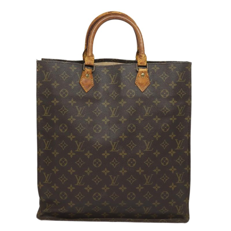 Louis Vuitton Monogram Sac Plat Hand Bag M51140  82089 - Image 3