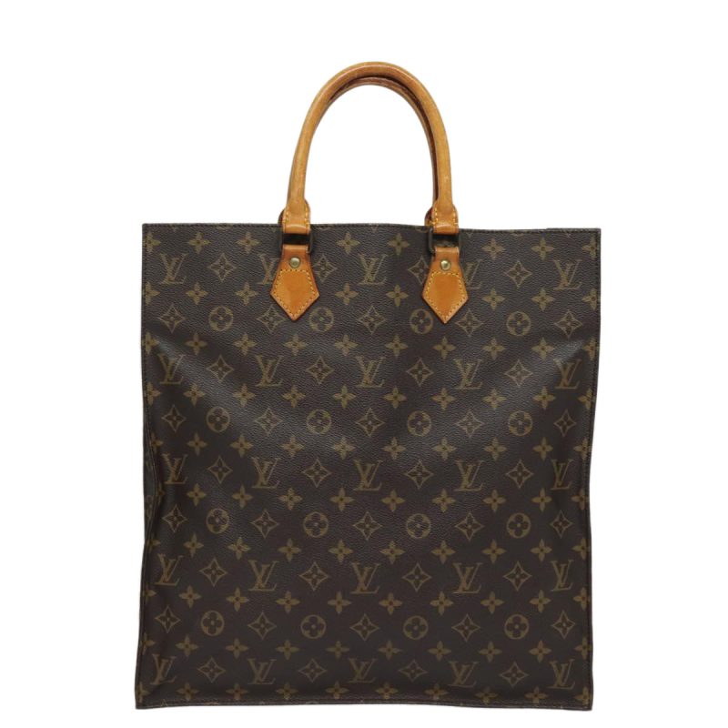 Louis Vuitton Monogram Sac Plat Hand Bag M51140  82090 - Image 2