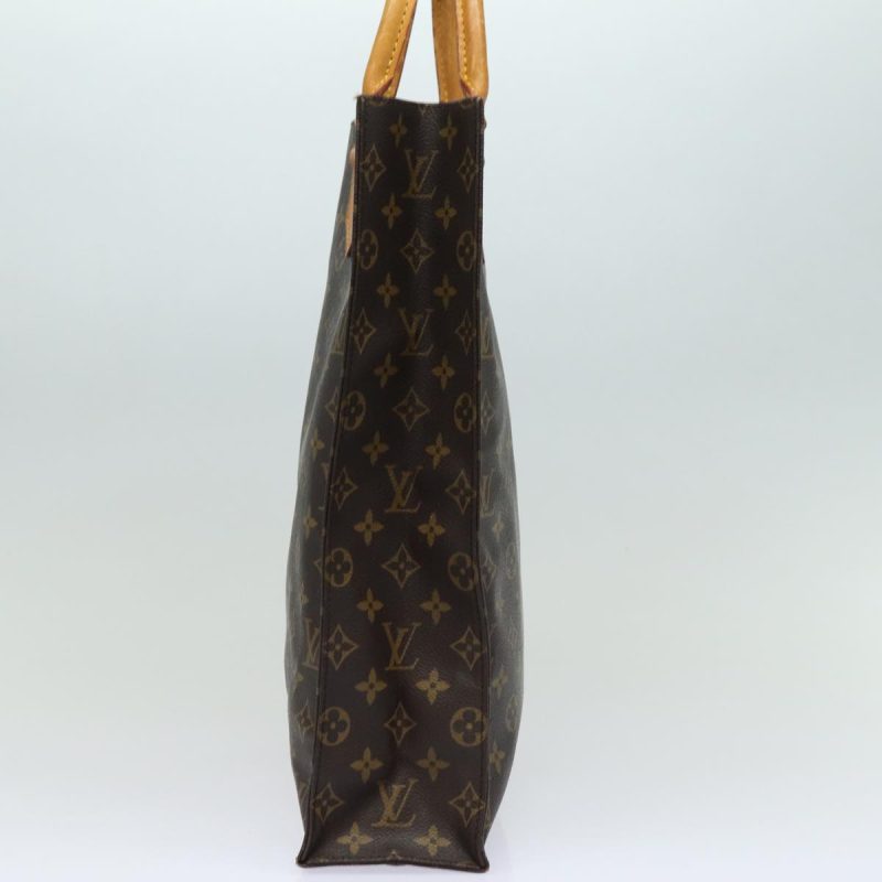 Louis Vuitton Monogram Sac Plat Hand Bag M51140  82090 - Image 5