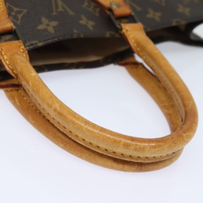 Louis Vuitton Monogram Sac Plat Hand Bag M51140  82090 - Image 7