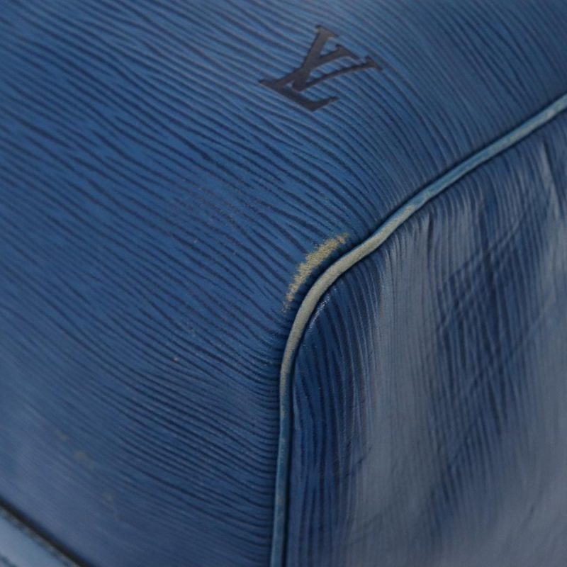 Louis Vuitton Epi Keepall 55 Boston Bag Vintage Blue M42955  82152 - Image 9