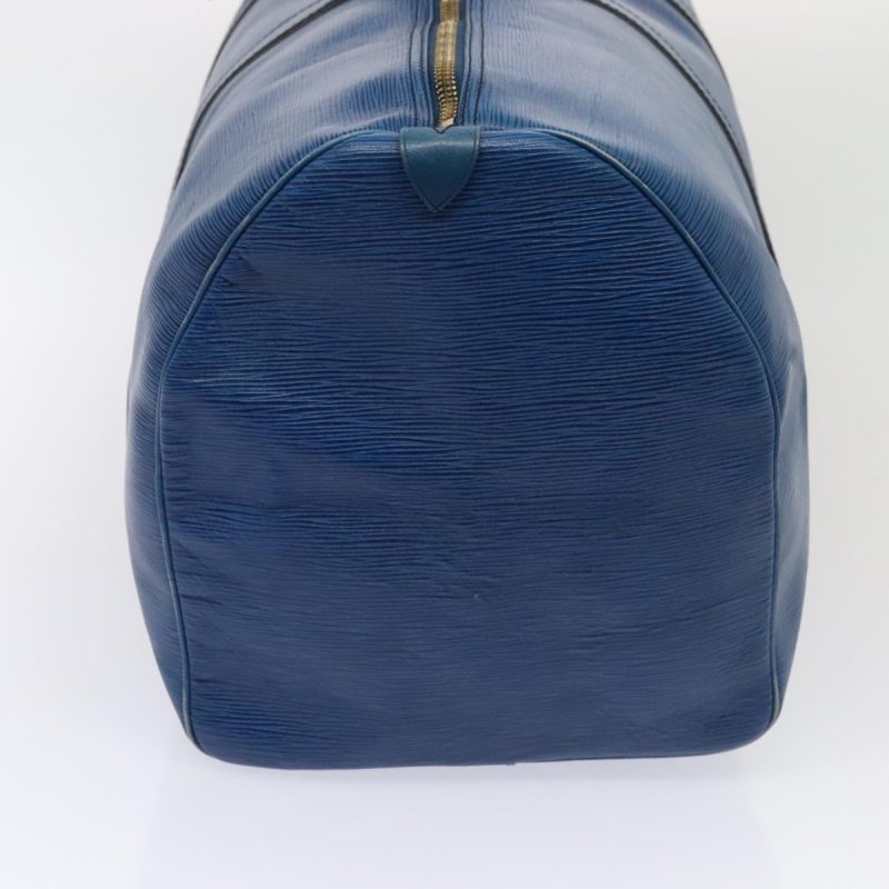 Louis Vuitton Epi Keepall 55 Boston Bag Vintage Blue M42955  82152 - Image 3