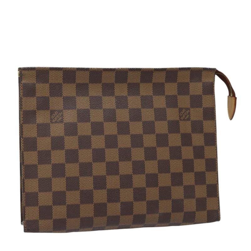 Louis Vuitton Damier Ebene Poche Toilette 26 Pouch N47543  83503