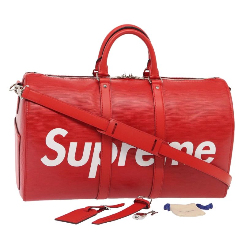 Louis Vuitton Epi Supreme Keepall Bandouliere 45 Boston Bag M53419 Auth 83743S