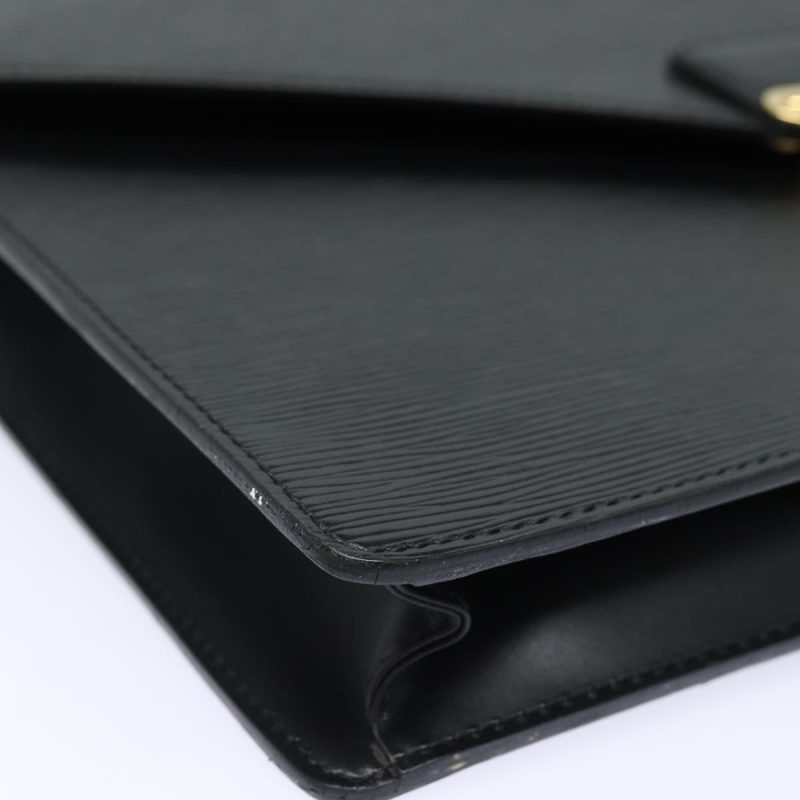 Louis Vuitton Epi Porte Documents Bandouliere Black M54462  84523 - Image 8