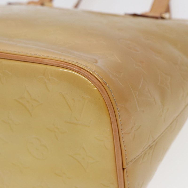 Louis Vuitton Monogram Vernis Houston Hand Bag Beige M91004  84536 - Image 10