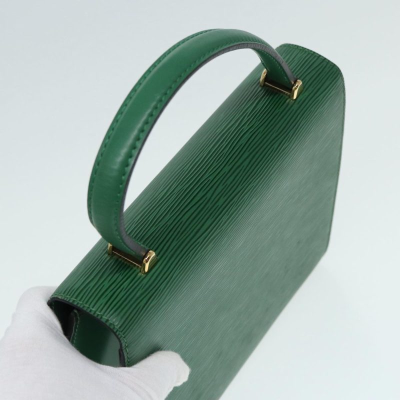 Louis Vuitton Epi Malesherbes Hand Bag Green M52374  84626 - Image 6