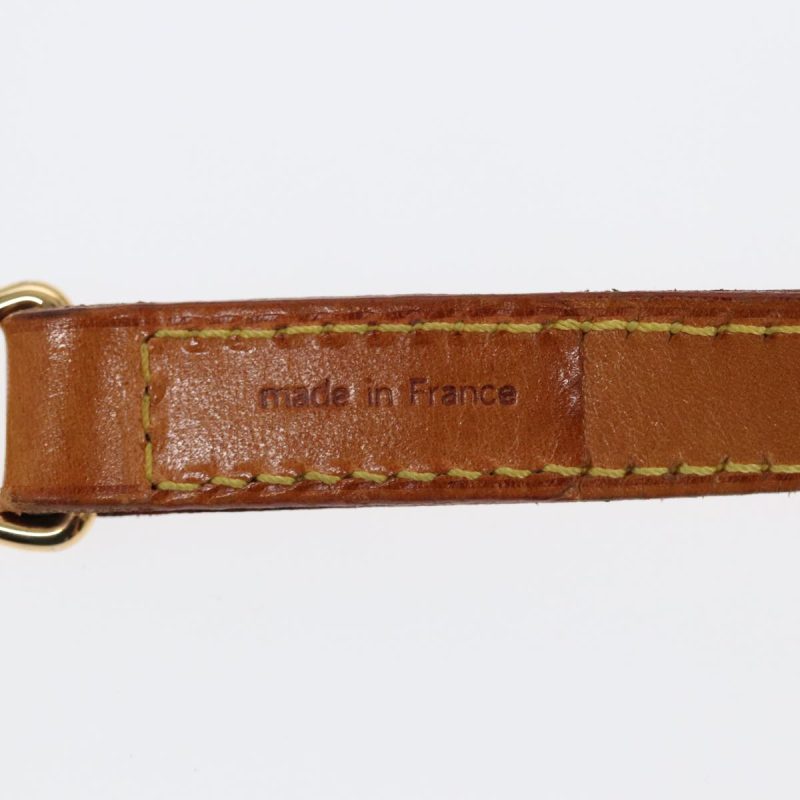 Louis Vuitton Shoulder Strap Leather 36.2"" Beige  84683 - Image 6