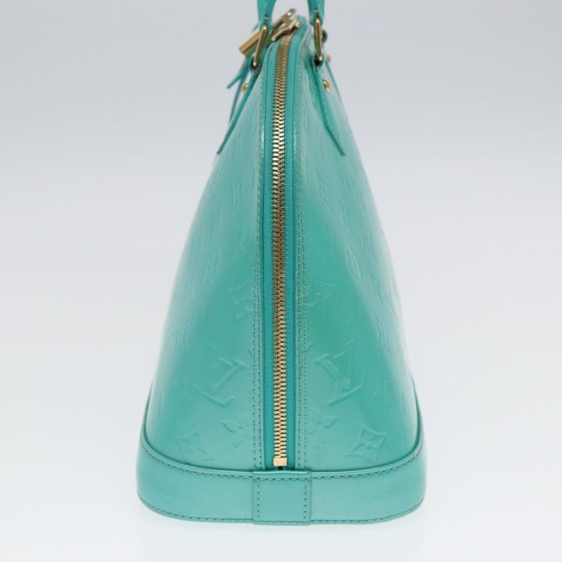 Louis Vuitton Monogram Vernis Alma PM Hand Bag Blue Lagon M91694  85093 - Image 4