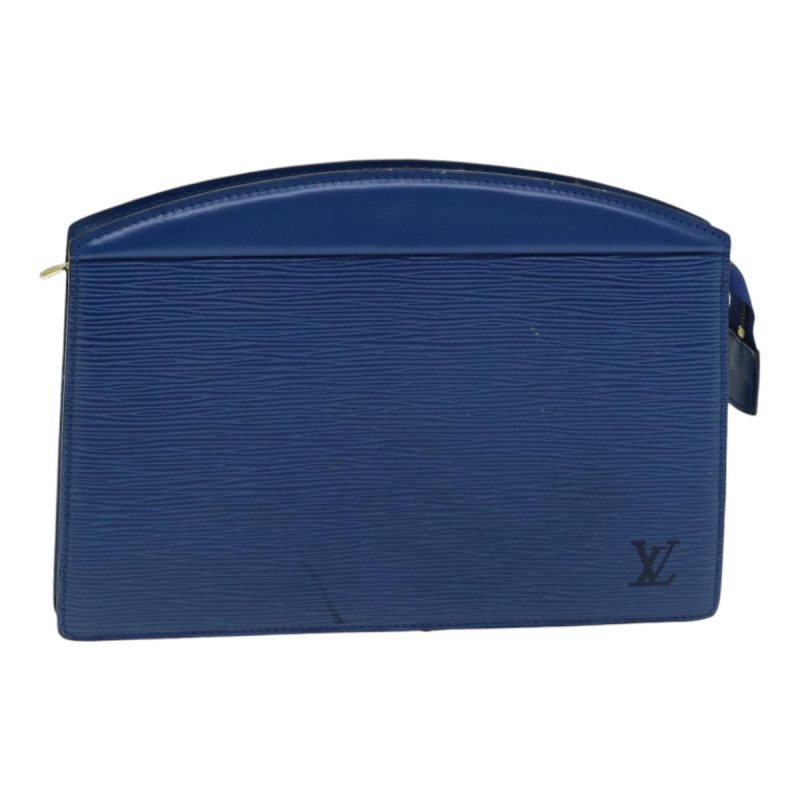 Louis Vuitton Epi Trousse Crete Pouch Blue M48405  85165