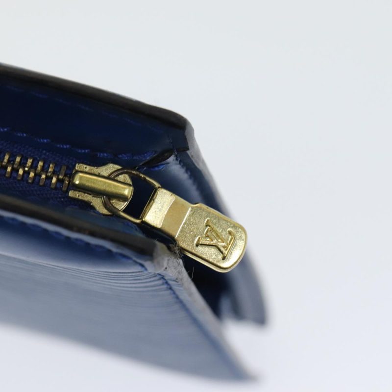 Louis Vuitton Epi Trousse Crete Pouch Blue M48405  85165 - Image 8