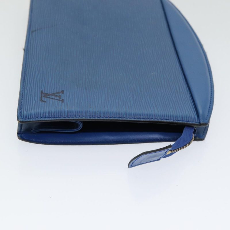 Louis Vuitton Epi Trousse Crete Pouch Blue M48405  85165 - Image 3