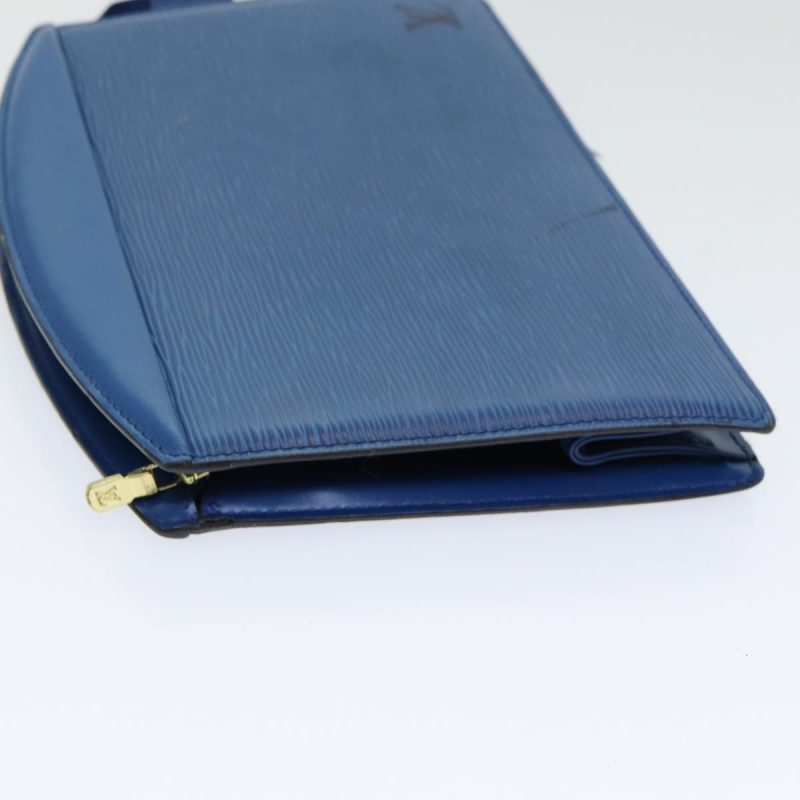 Louis Vuitton Epi Trousse Crete Pouch Blue M48405  85165 - Image 4