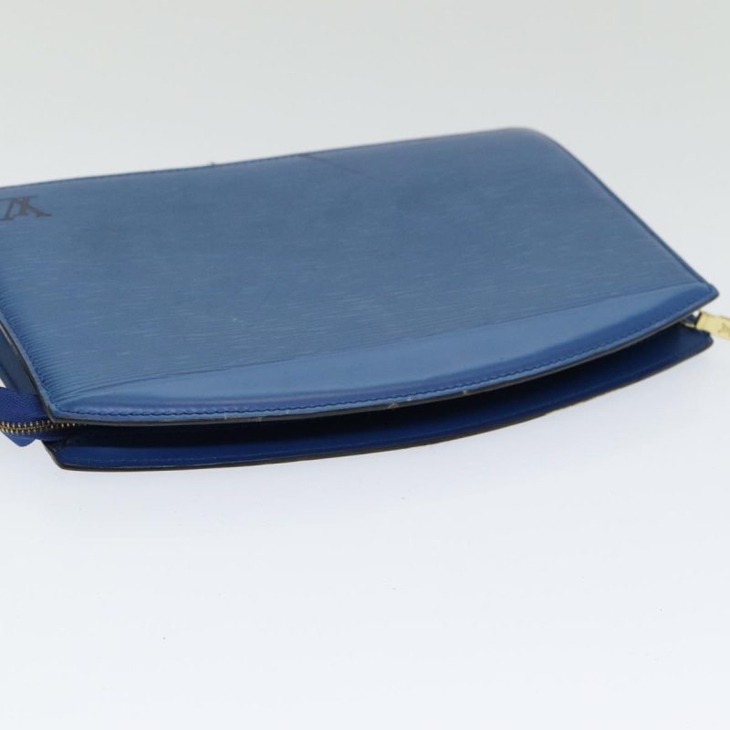 Louis Vuitton Epi Trousse Crete Pouch Blue M48405  85165 - Image 5
