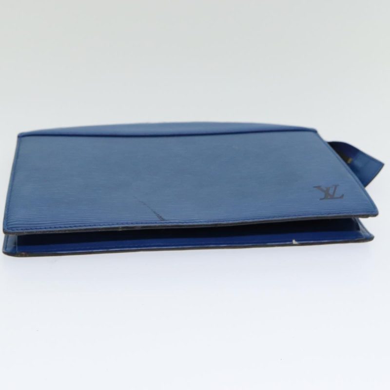 Louis Vuitton Epi Trousse Crete Pouch Blue M48405  85165 - Image 6