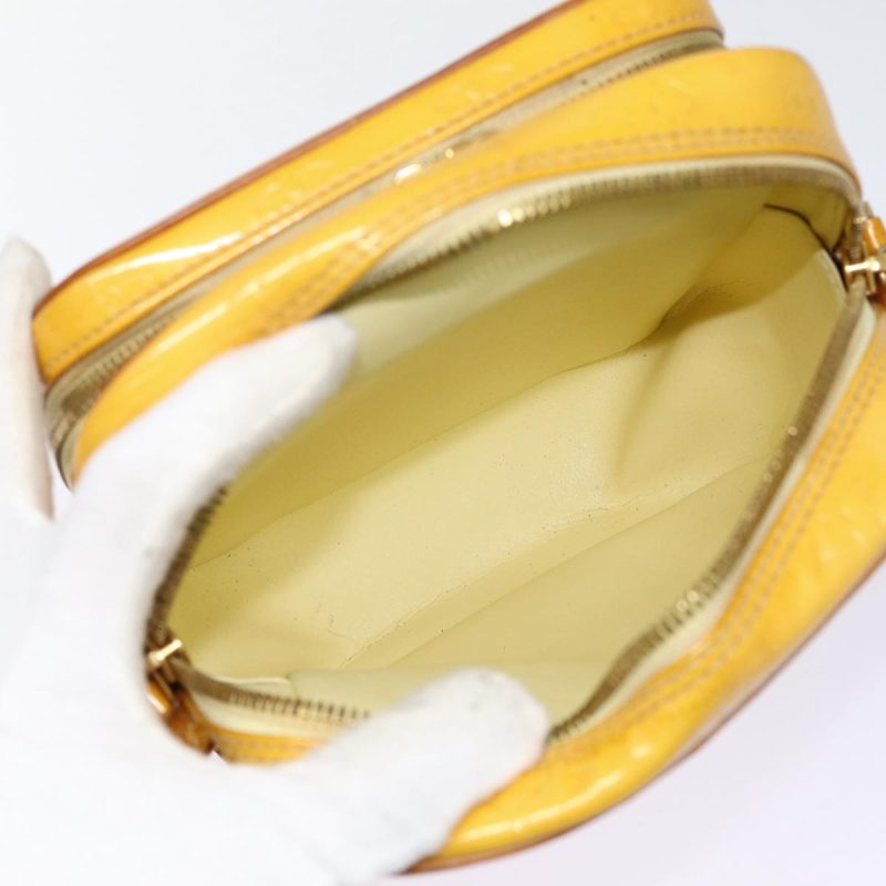 Louis Vuitton Monogram Vernis Wooster Shoulder Bag Yellow M91075  85174 - Image 10