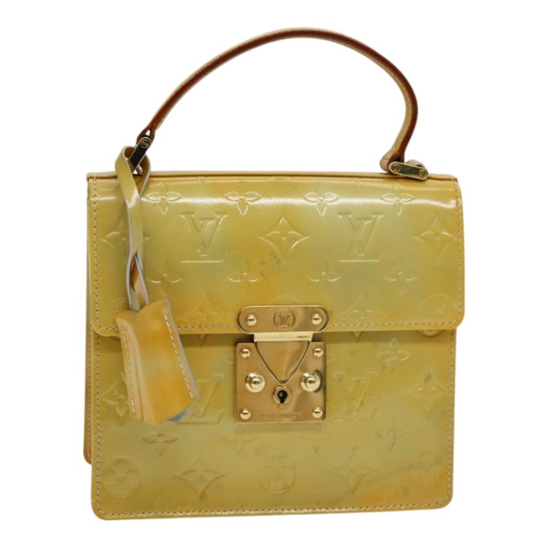 Louis Vuitton Monogram Vernis Spring Street Hand Bag Gris M91029  85186