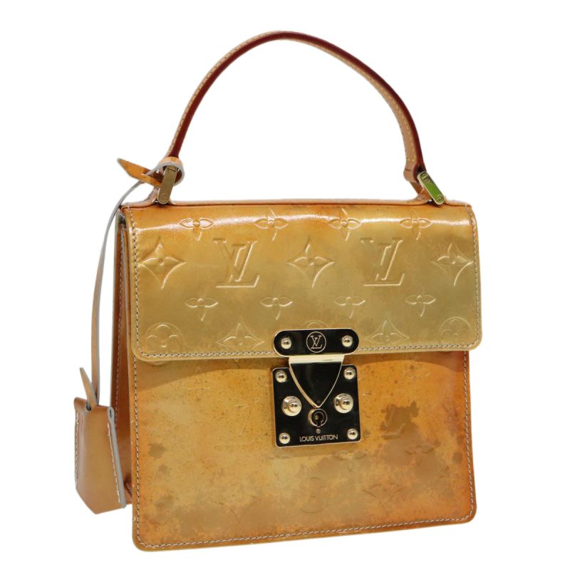 Louis Vuitton Monogram Vernis Spring Street Hand Bag Gris M91029  85229