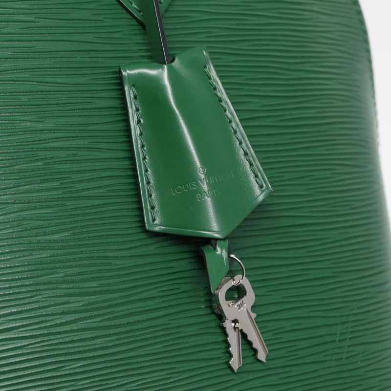 Louis Vuitton Epi Alma PM Hand Bag Green Cloak M40618  85350A - Image 9