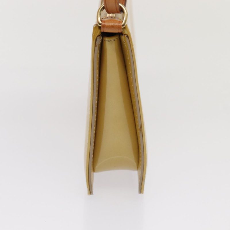 Louis Vuitton Monogram Vernis Lexington Accessory Pouch Beige M91010 Auth 85381 - Image 3