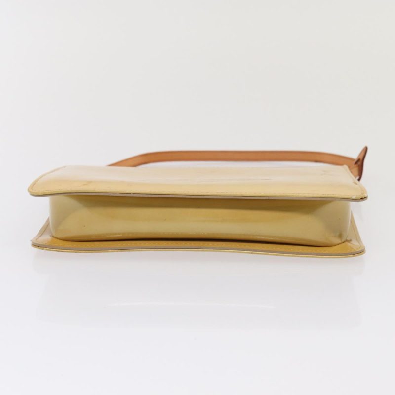 Louis Vuitton Monogram Vernis Lexington Accessory Pouch Beige M91010 Auth 85381 - Image 5
